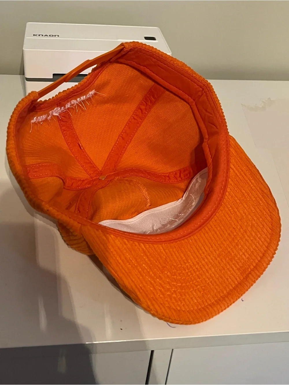 Knoxville Orange Corduroy Cap